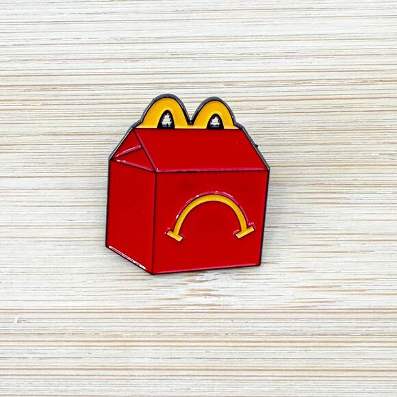 Sad Meal, Soft Enamel Lapel Pin, Funny Parody - Picture 2 of 4